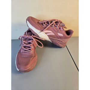 Women's Reebok Athletic Shoes Size 6.5 Mauve and White